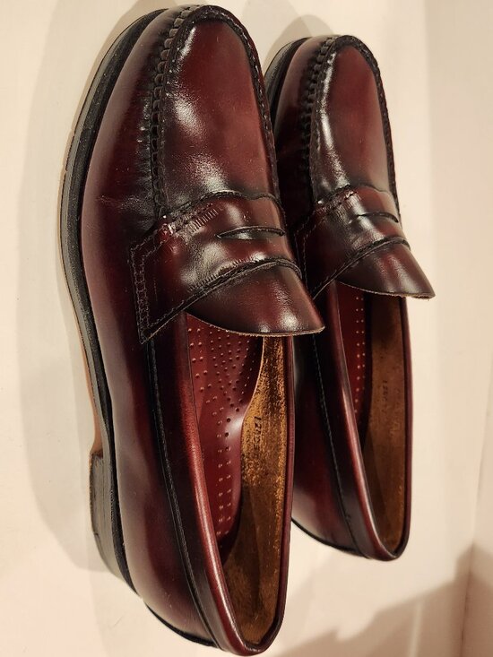 Bass Weejuns Penny Loafer Burgundy Genuine Leather *AS IS*